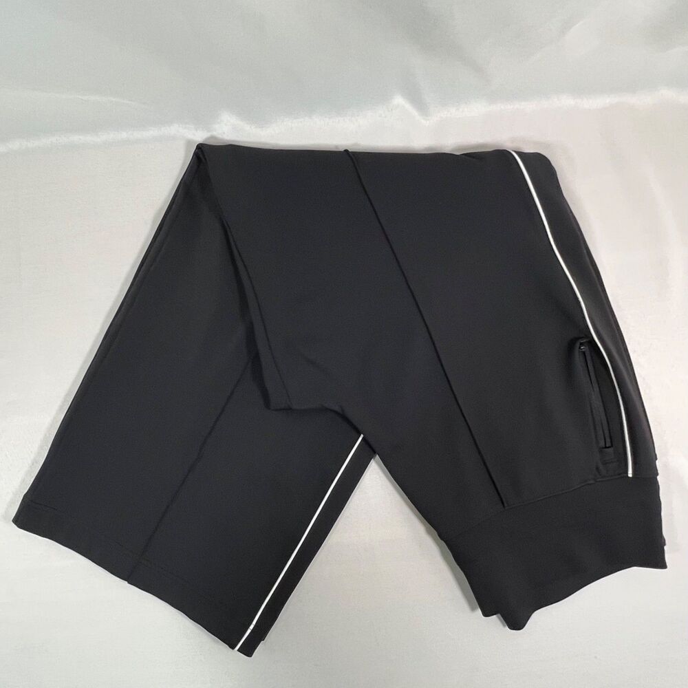 Athleta Womens Venice High Rise Track Stripe Wide Leg Pants Size XL Zip Pockets